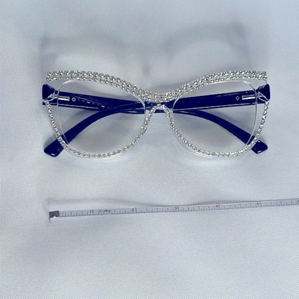 RHINESTONE GLASSES W/FREE CASE ✨✨✨ - Picture 2 of 7